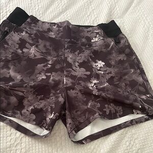 Athleta floral shorts.